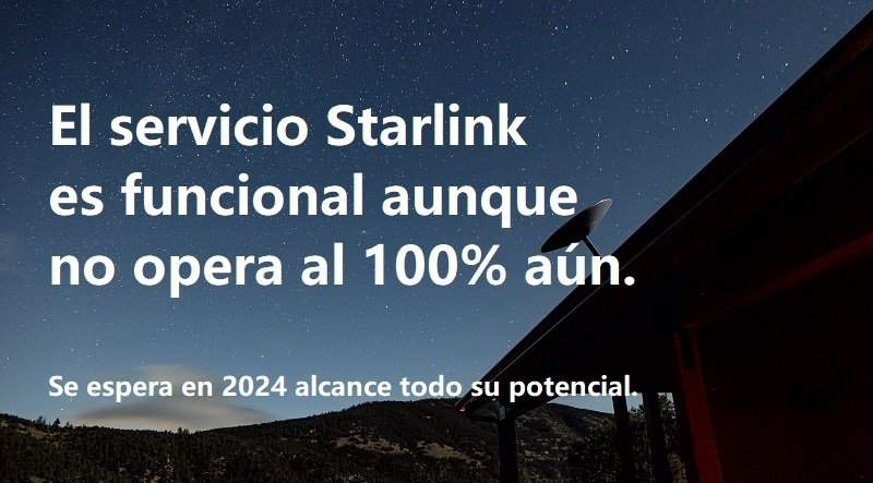 Cielo nocturno desde una cabaña de méxico con internet satelital