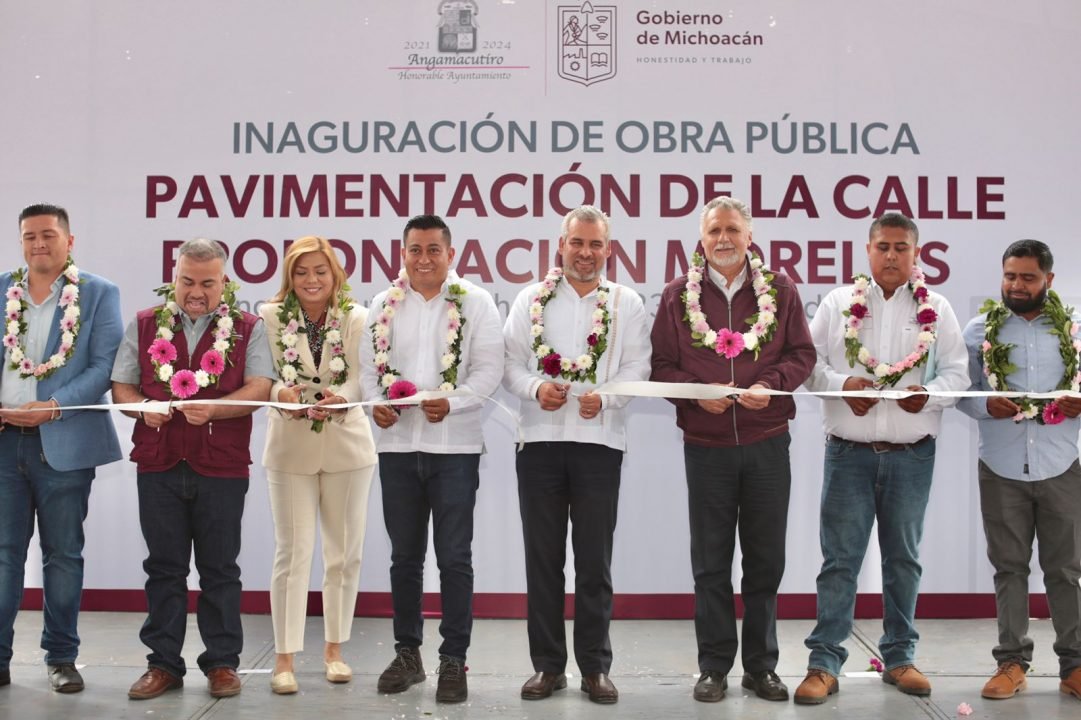 Inaugura Bedolla obras por más de 4.6 mdp en Angamacutiro