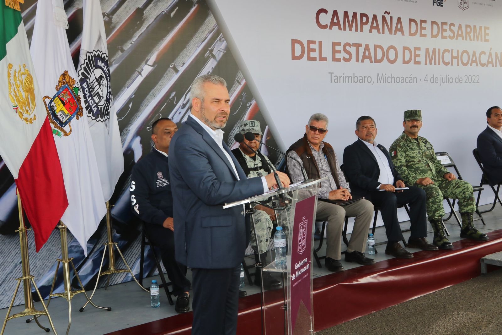Arranca Bedolla estrategia Desarmando la Violencia en Michoacán