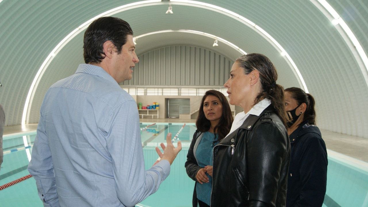 Supervisa Alfonso Martínez alberca Semiolimpica Morelos-INDECO