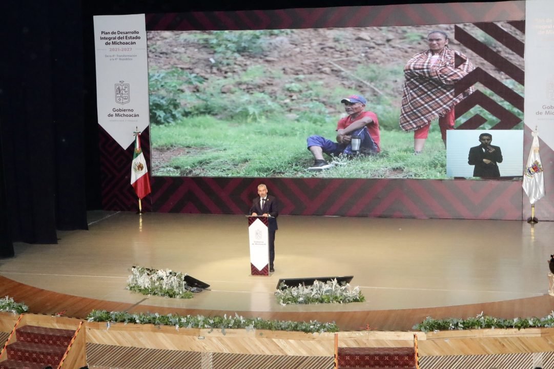 Presenta Alfredo Ramírez Bedolla Plan de Desarrollo Integral de Michoacán 2021-2027