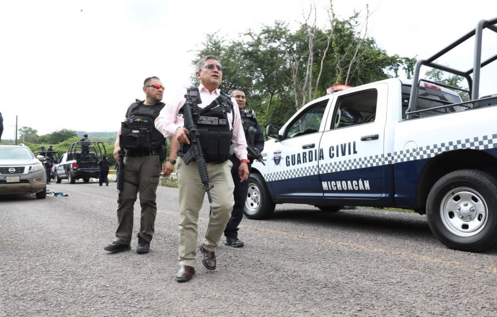Guardia Civil, Sedena y GN refuerzan presencia y seguridad en Tuzantla