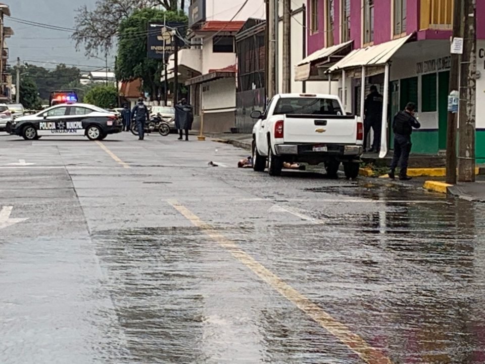 Este lunes dos sujetos fueron acribillados a balazos en estz ciudad de Uruapan