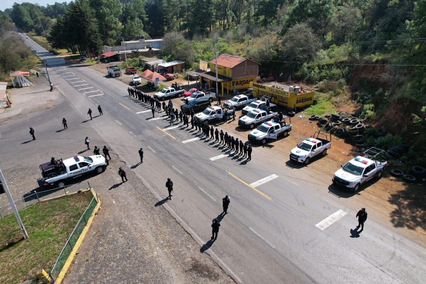 Despliegan operativo de vigilancia por amagos de normalistas