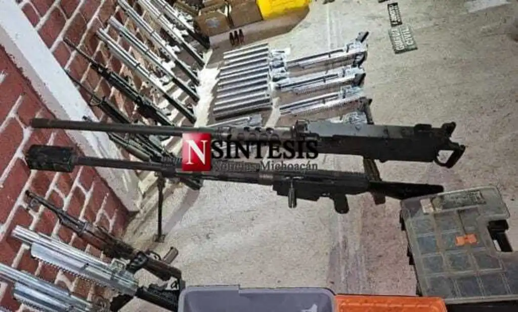 Las armas y bombas decomisadas en La Huacana valen más de 4 millones de pesos