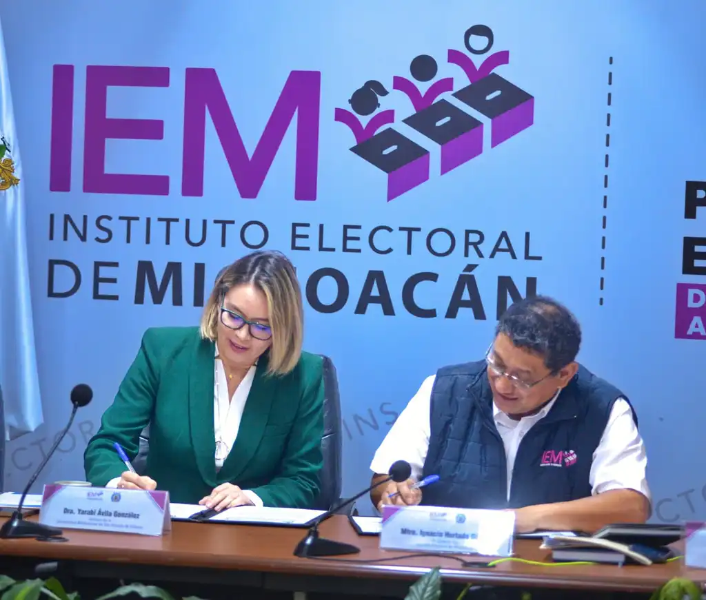 UMSNH y el IEM firman convenio para fomentar la cultura política en la ciudadanía