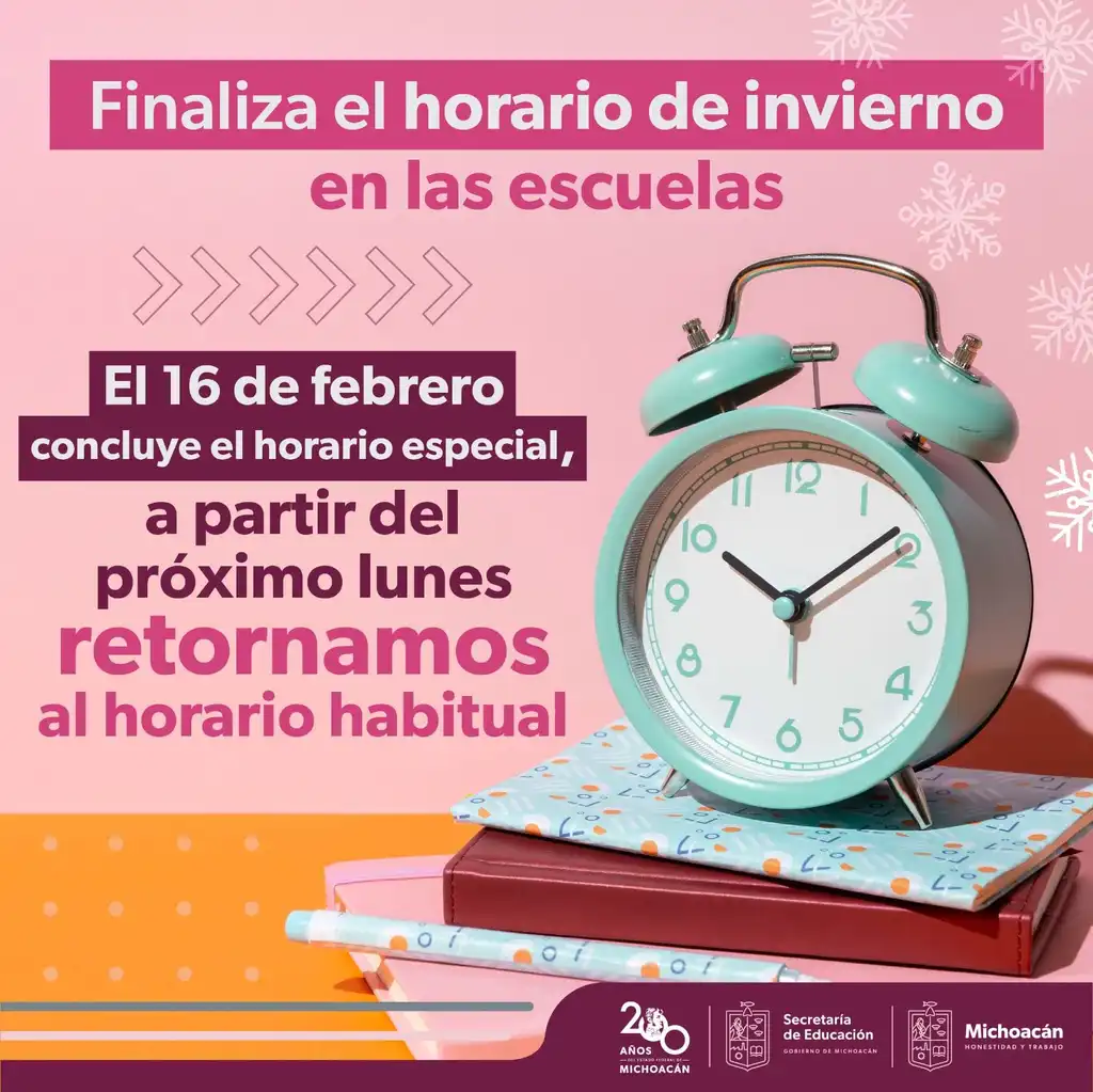 Termina horario invernal de entrada a las escuelas
