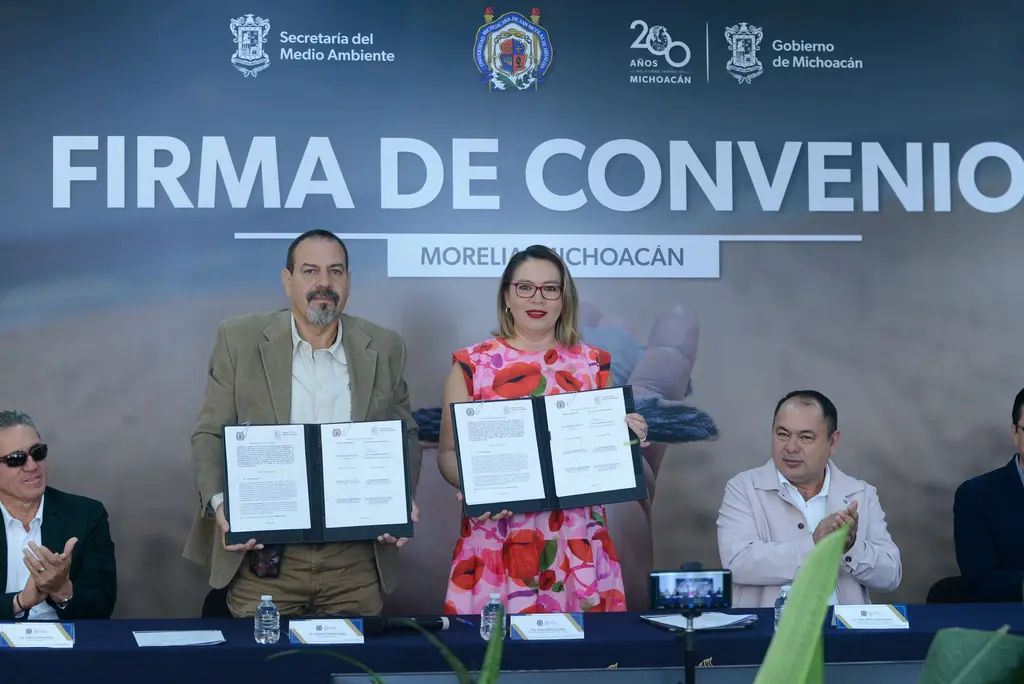 Firman convenio de colaboración la UMSNH y la Secretaria de Medio Ambiente