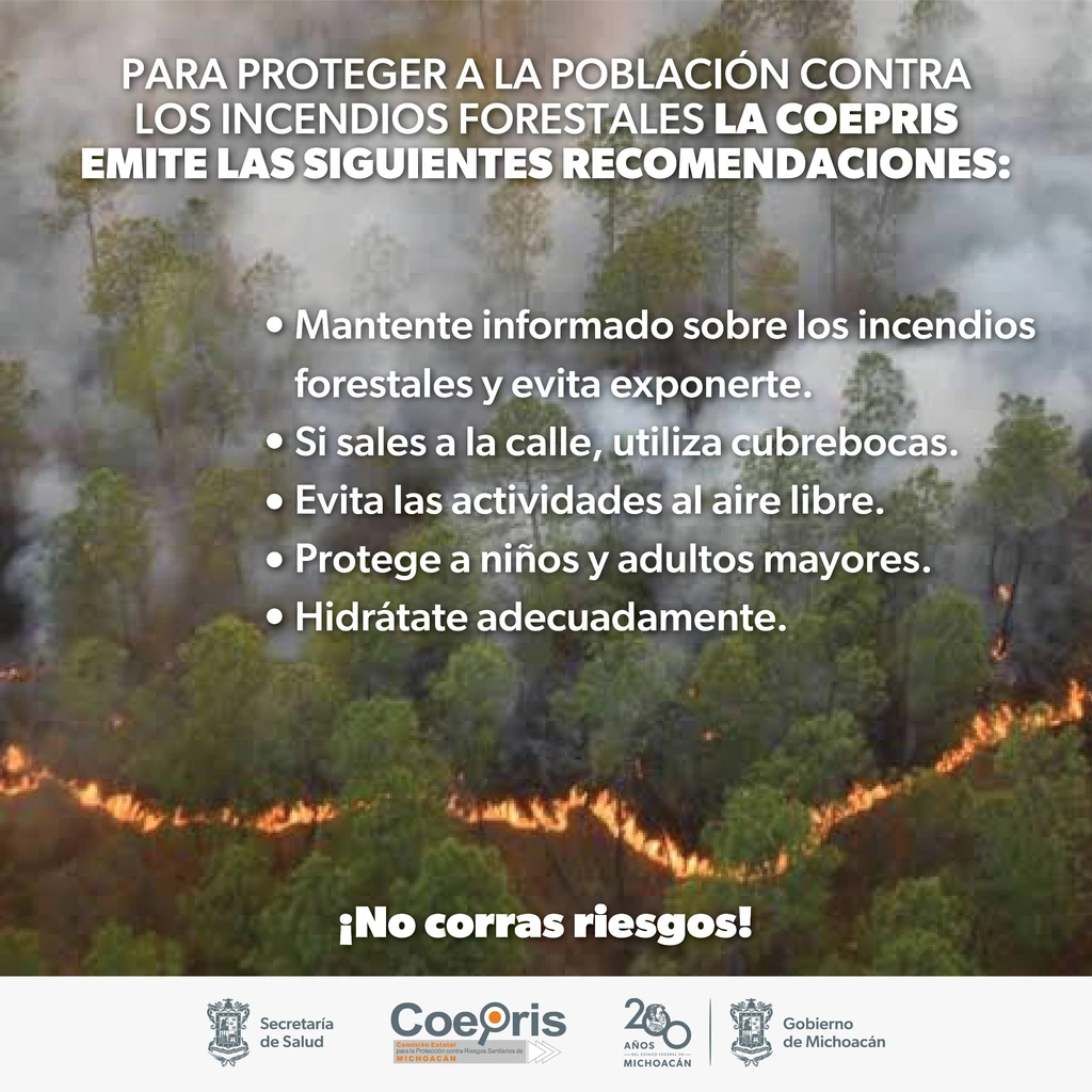 Listas las brigadas sanitarias para atender a la población ante incendios forestales