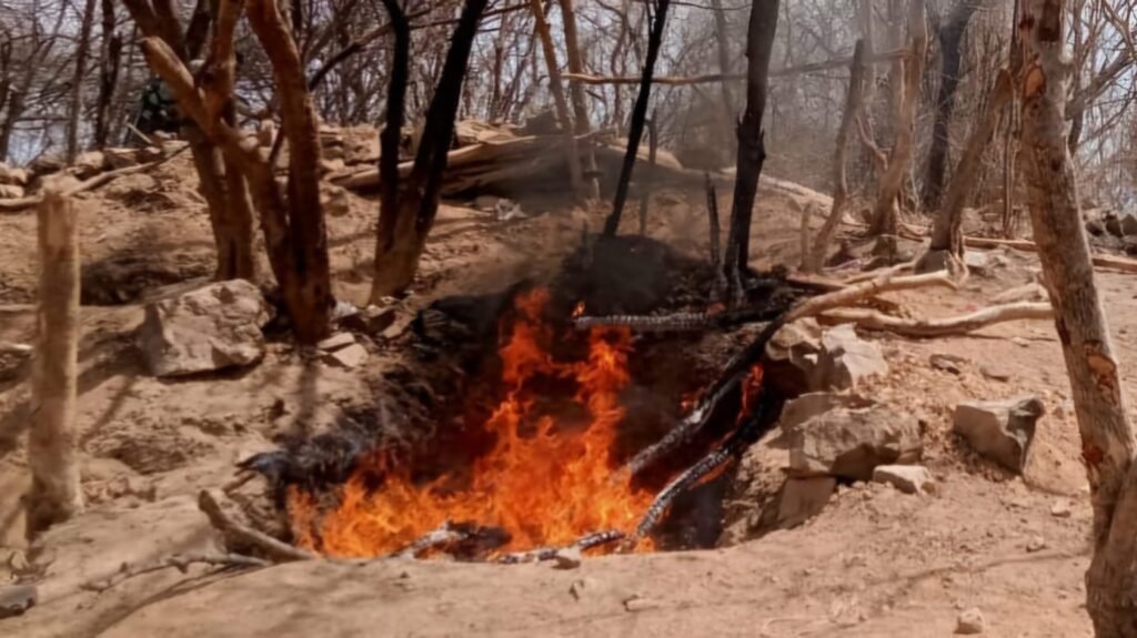 Destruyeron dos narcocampamentos en Apatzingán