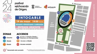 Estos son los accesos en el Venustiano para el concierto de Intocable
