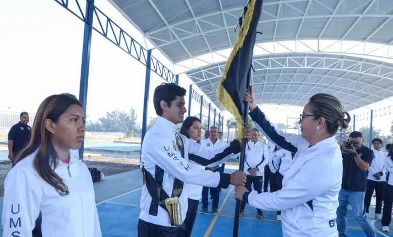 Yarabí Ávila tomó protesta y abanderó a la Delegación de la UMSNH para la Universiada Nacional 2024