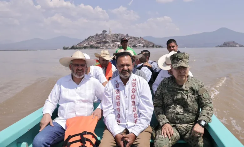 El gobernador supervisó los trabajos para la recuperación de Lago de Pátzcuaro