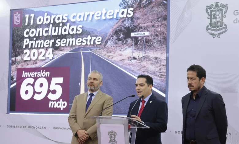 En el primer semestre fueron terminadas 11 obras por 695 mdp