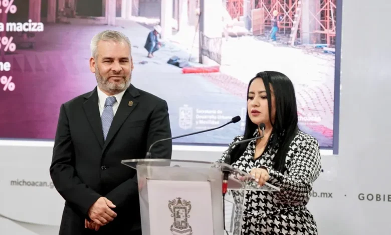 Destaca el gobernador el avance del 43 % en construcción del teleférico de Uruapan