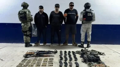 Detuvieron a tres sujetos con arsenal, en Buenavista