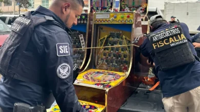 En Uruapan, se aseguraron 307 máquinas tragamonedas
