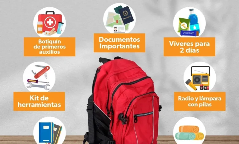 En lluvias, prepara una mochila de emergencia