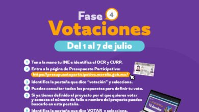 Este lunes inician las votaciones del proyecto del Presupuesto Participativo de Morelia