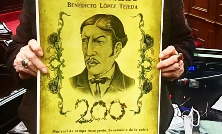 Inscribirán en letras de oro el nombre de Benedicto López en el Congreso del Estado