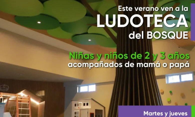 La Ludoteca del Bosque Cuauhtémoc abre sus puertas a los más pequeños este verano