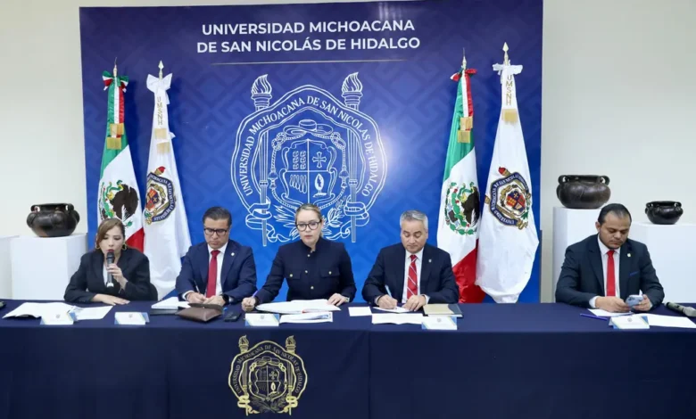 La UMSNH firmó convenios con Fiscalías de Querétaro y Aguascalientes
