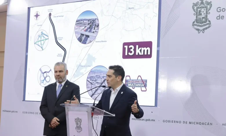 Primer segmento del segundo anillo periférico de Morelia tiene 15 % de avance