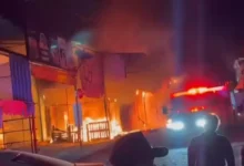 Se quemaron cinco comercios en Huetamo