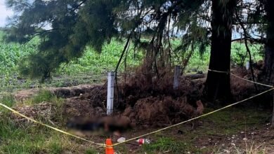 Tiran cadáver en la Autopista de Occidente