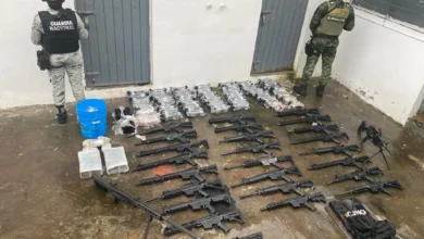 Decomisaron enorme arsenal en San Juan Nuevo