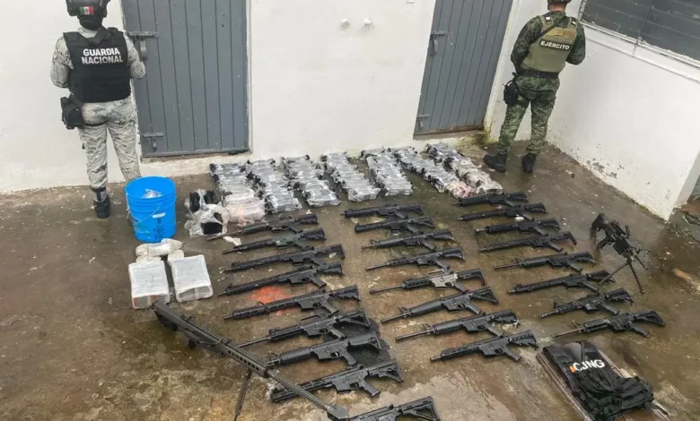 Decomisaron enorme arsenal en San Juan Nuevo