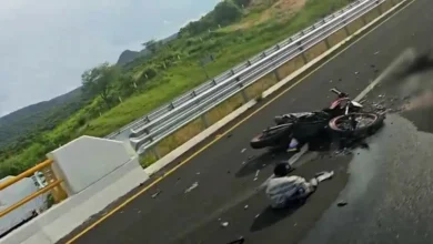 Mueren dos por accidente de en una moto, en la Autopista de Occidente
