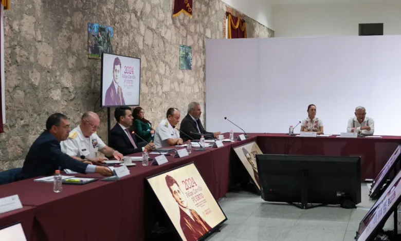 Reconocen Sheinbaum y AMLO avances de seguridad en Michoacán