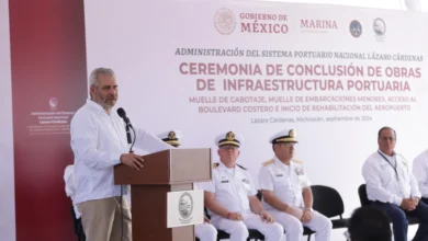 El gobernador inauguró un nuevo muelle de cabotaje en Lázaro Cárdenas
