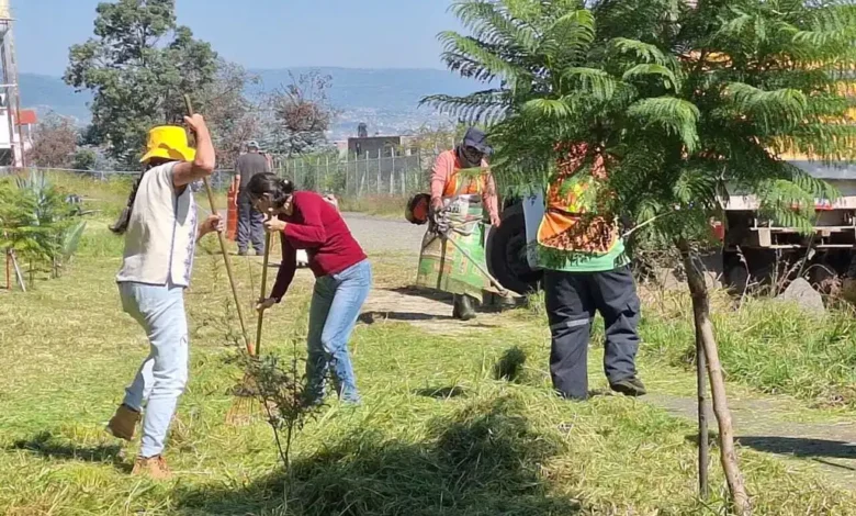 Ayuntamiento de Morelia y vecinos, participan en la limpieza integral en Bonanza