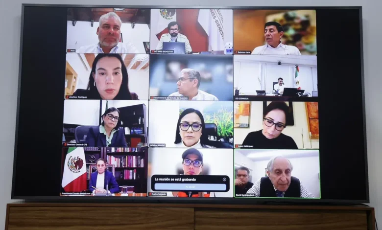 Bedolla participa en reunión virtual con Sheinbaum por huracán "John"