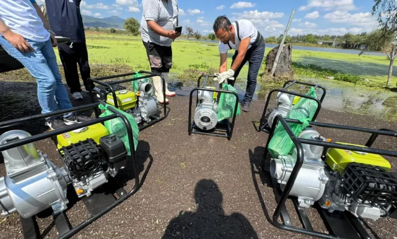 CEAC apoya al OOAPAS con bombas para retirar agua estancada en potabilizadora