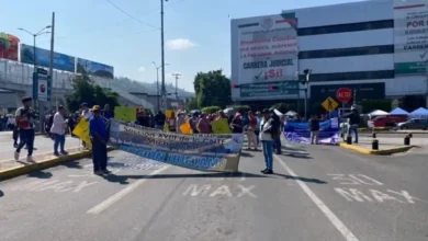Muy escasa convocatoria tuvo una marcha de la CNTE este viernes