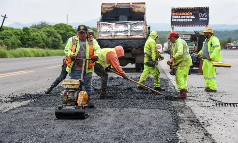 SCOP activa labores de bacheo emergente en carreteras federales