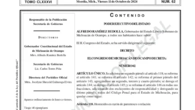 Se publica en Periódico Oficial decreto que despenaliza el aborto