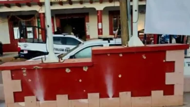 Balacearon la jefatura de policía de una tenencia de Tangamandapio