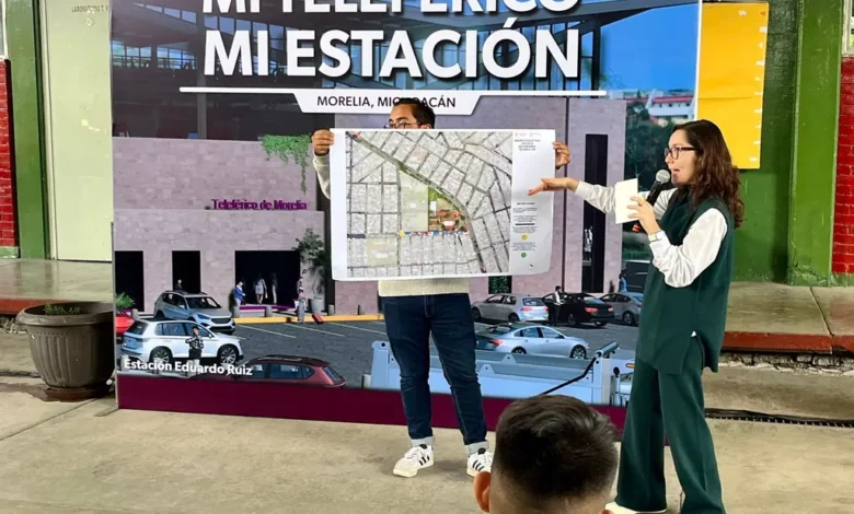 Estudiantes de la Secundaria 100, entre los beneficiados con el teleférico de Morelia