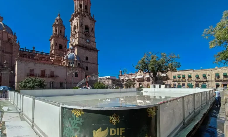 Invita gobierno de Morelia a la inauguración de la pista de hielo y el encendido navideño