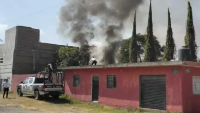 Sofocaron un incendio en un taller de la colonia Vicente Guerrero
