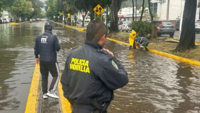 Desplegó Gobierno de Morelia brigadas para atender incidencias por fuerte lluvia de este domingo