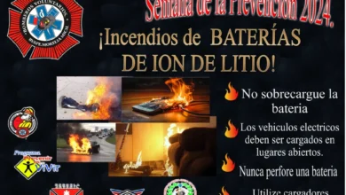 Los bomberos recomiendan cuidado con las pilas de celulares